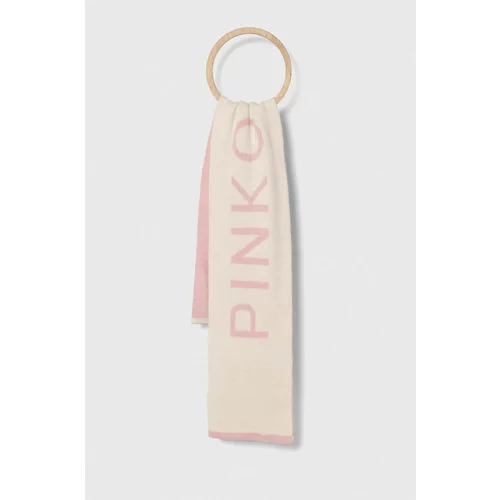 Pinko Up Otroški volnen šal roza barva