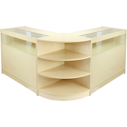Monster Set prodajnih pultov in maloprodajnih vitrin Libra Maple, (21571237) Slike