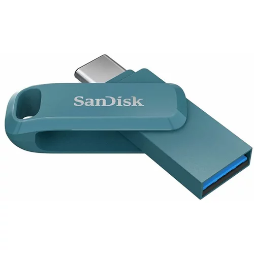 San Disk USB ključ Ultra Dual GO, 128 GB, moder