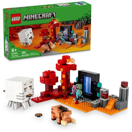 Lego igračka od cigle Minecraft The Nether Portal Ambush 8g+, šareno Cijene