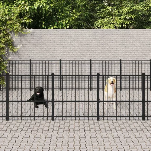  vanjski kavez za pse čelični 37,64 m²