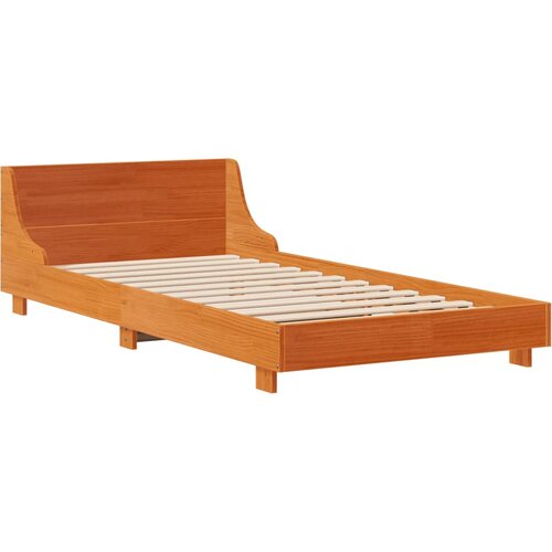 vidaXL Okvir kreveta bez madraca voštano smeđi 75 x 190 cm od borovine Cijene
