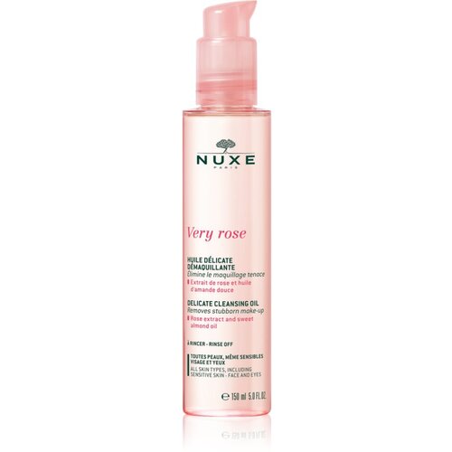 Nuxe very rose delicate čistilno olje za odstranjevanje ličil 150 ml Slike