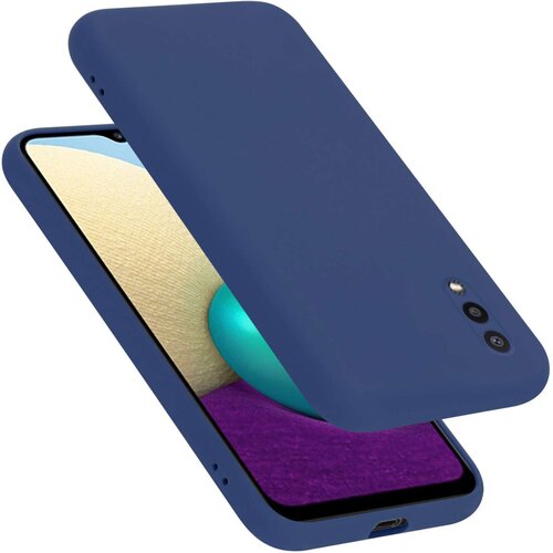 Cadorabo Ohi&scaron;je je združljivo z Samsung Galaxy A02 / M02 in tekoča modra - Za&scaron;čitni ovitek iz prožnega silikona TPU, (20860614) Cene