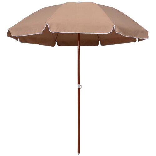 vidaXL Senčnik z jeklenim drogom 240 cm taupe, (20610514) Cene