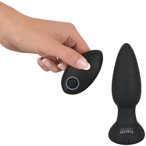 Black Velvets Remote Controlled Silicone Vibrating Plug Slike