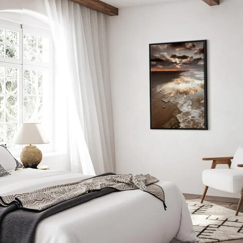  Slika - Present Distraction (1 Part) Vertical 80x120 U crnom drvenom okviru Slike