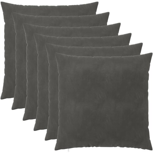  Presvlaka za jastuk 6 pcs HEERLEN Tamnosiva 65 x 65 cm Bar&scaron;un Cijene