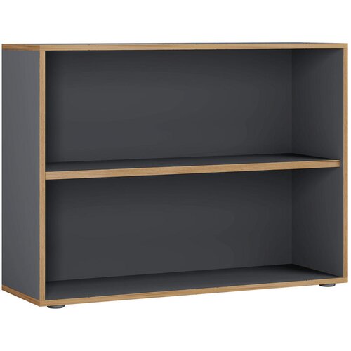 P &amp;amp; B PISARNI&amp;Scaron;KI REGAL 100/74/33 cm antracit, medeni hrast Slike