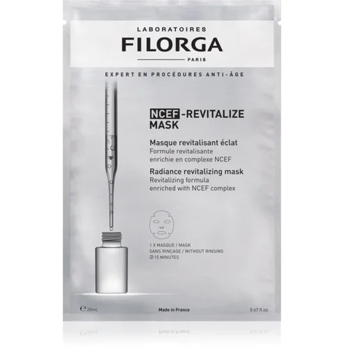 Filorga NCEF -REVITALIZE SHEET MASK revitalizacijska maska za osvetlitev kože 20 ml