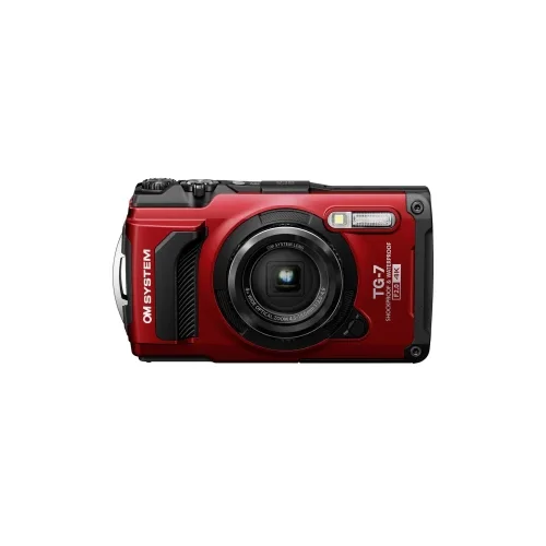 OM SYSTEM TG-7 red digitalni fotoaparat 12 Megapiksela crvena otporan na udarce, vodootporno, 4K-video