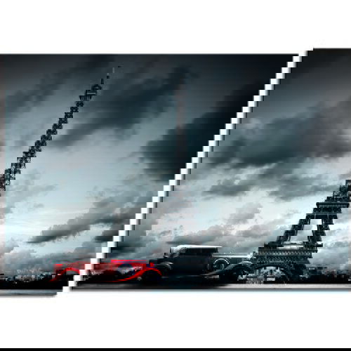 Pintdecor Zidni ukras Voiture d’epoque a Paris Cijene