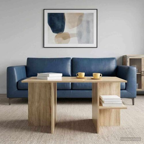  Stolić za kavu Hrast sonoma 87 x 50 x 45 cm Konstrukcijsko drvo - sonoma hrast Slike