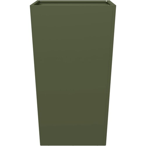  Vrtne sadilice 2 kom maslinastozelene 45x45x75 cm čelične Slike