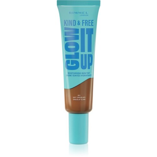 Rimmel London Kind & Free Glow It Up Moisturising Skin Tint puder normalna koža 30 ml odtenek 601 Soft Chocolate Cene