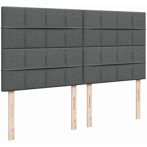 VidaXL Okvir kreveta s oprugama i madrac svjetlosivi 180x200cm tkanina Slike