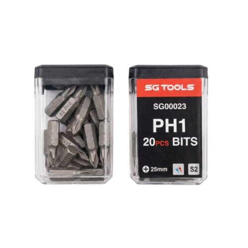 SG Tools SG00022 bitovi PH2, 20 komada u kutijici, S2 čelik ( SG00022 ) Cene