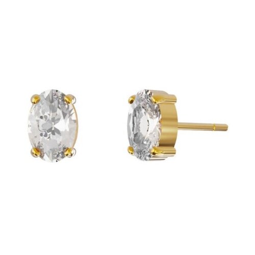 Victoria Cruz gemma crystal gold mindjuše sa swarovski kristalom ( a4515-07dt ) Cene
