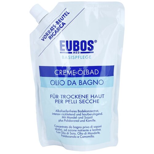 Eubos Basic Skin Care olje za prhanje in kopel nadomestno polnilo 400 ml Slike