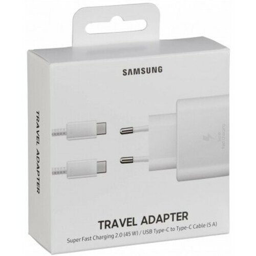 Samsung punjač za telefon USB Tip C EP-TA845-XWE (Beli) Slike