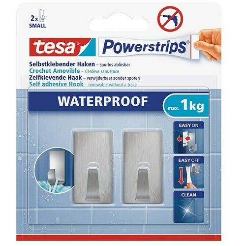 Tesa Powerstrips Stenski kavelj Small (2 kos, Kovina) Cene