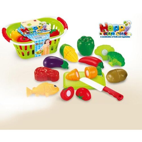 Hk Mini set voća i povrća sa korpom, 12 el Cene
