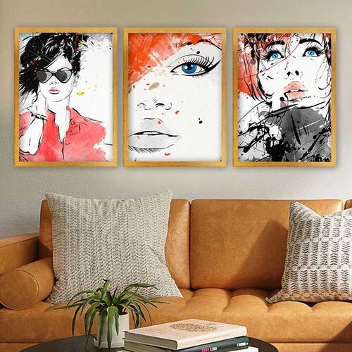 Wallity Set uramljenih slika 3AC_2848730, 3 Dela Cene