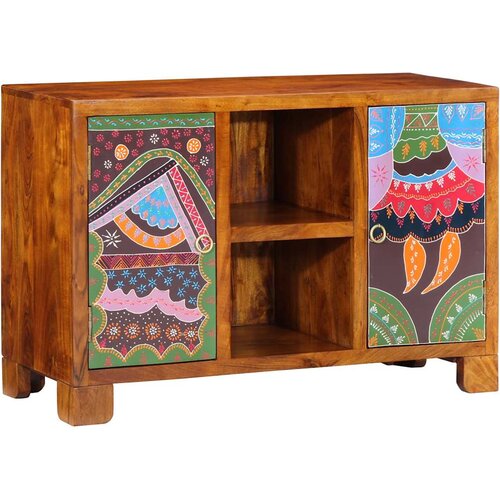 vidaXL Bivak Multicolor 90x35x60 Masivni les Akacija Cene