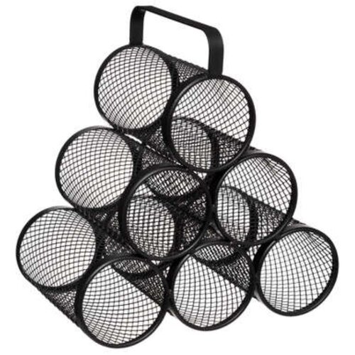 5five Žičani stalak za vino Mayaj 28x18,5x25 cm metalni crni Cijene