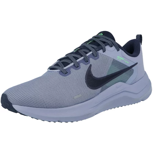 Nike Športni čevelj 'DOWNSHIFTER 12' indigo / neonsko zelena / črna