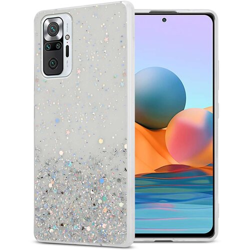 Cadorabo Ohi&scaron;je, združljivo z Xiaomi RedMi NOTE 10 PRO in prozorna z ble&scaron;čicami - Za&scaron;čitni ovitek iz prožnega silikona TPU s svetlečimi ble&scaron;čicami, (20860419) Cene