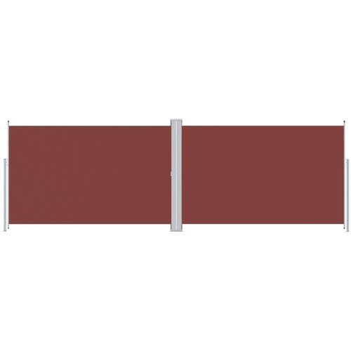 VidaXL Uvlačiva bočna tenda smeđa 220 x 600 cm Slike