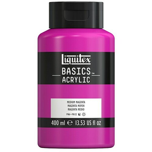 LIQUITEX basics Akrilna boja (Purpurnocrvena srednja, 400 ml, Boca) Slike