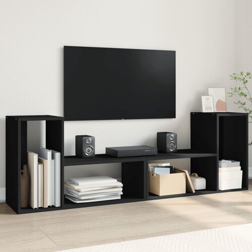 vidaXL TV ormarići 2 kom crni 75x30x50 cm od konstruiranog drva Cijene