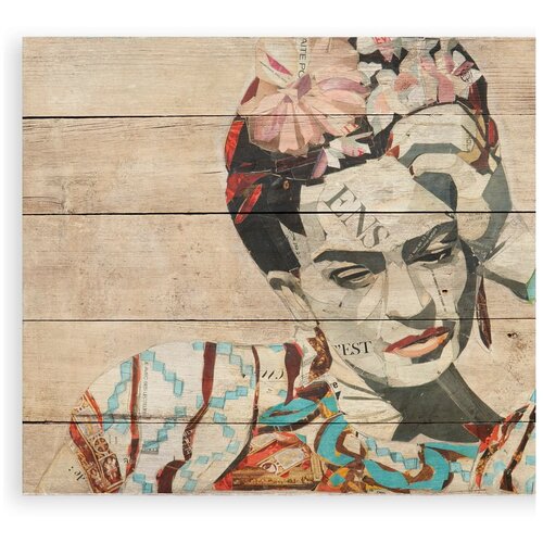 Madre Selva Stenska dekoracija Collage of Frida, 40 x 60 cm Slike