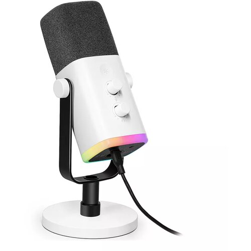 Fifine AM8 dynamic rgb microphone - white Cene