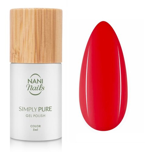 NANI Nails Simly Pure gel lak za nokte s kori&amp;scaron;tenjem UV/LED lampe nijansa Fresh Red 5 ml Slike