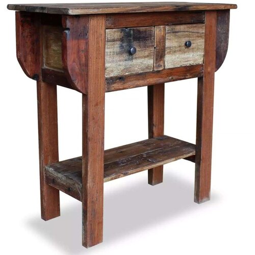 vidaXL Konzolni Stol Masivno Obnovljeno Drvo 80x35x80 cm Cijene