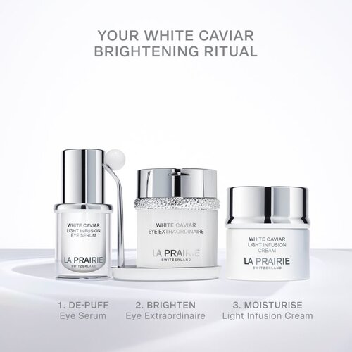 La Prairie White Caviar Light Infusion Eye Serum serum za osvetljevanje za predel okoli oči 15 ml Slike