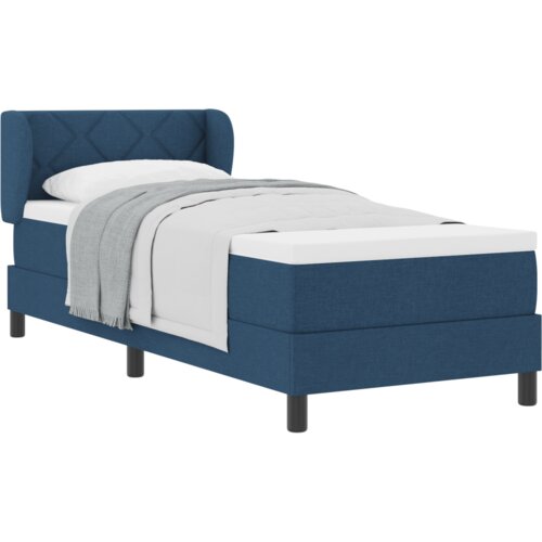 Box Spring Krevet s Madracem Plava 80x200 cm Tkanina Slike