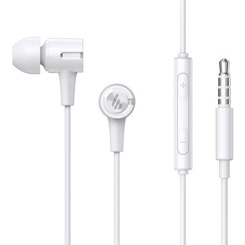 Edifier P205 in-ear slu&amp;scaron;alke z mikrofonom in linijskim upravljanjem, 3,5 mm stereo žične slu&amp;scaron;alke - earbuds - bela, (21631886) Slike