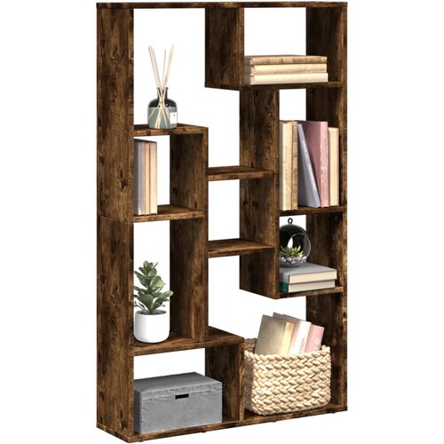 Furnova Knjižna omara dimljeni hrast 72x20x120 cm inženirski les, (22108379) Slike