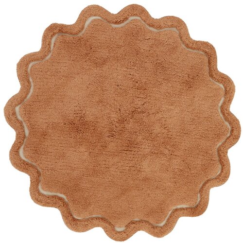 Nattiot Ciglasti periv/ručno rađen pamučan okrugao tepih &amp;oslash; 110 cm Sweet April Toffee &amp;ndash; Slike