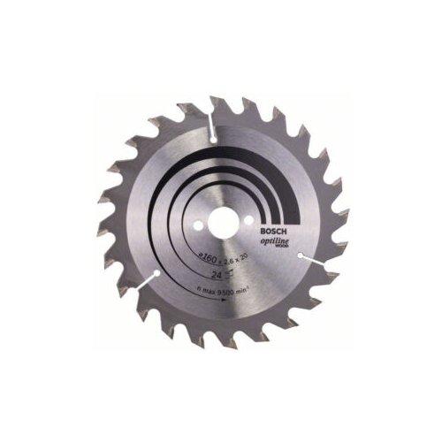 Bosch list kružne testere 160 x 20/16 x 2,6 mm, 24 Optiline Wood 2608640596 Cene