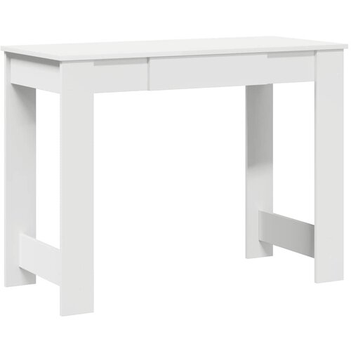 Maison Chic Pisalna miza - pisarni&amp;scaron;ka miza - Računalni&amp;scaron;ka miza bela 100x45x75 cm iverna plo&amp;scaron;ča, (21785008) Slike
