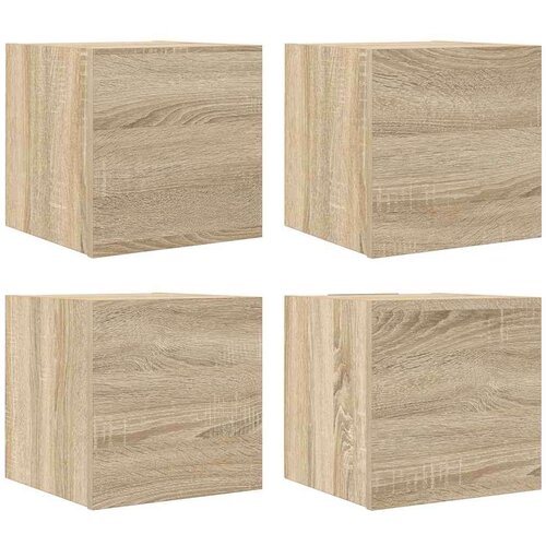 VidaXL Zidni TV ormarići 4 kom boja hrasta sonome 30,5 x 30 x 30 cm Slike