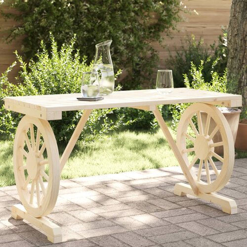  Vrtni stol 115 x 55 x 65 cm od masivne jelovine Slike