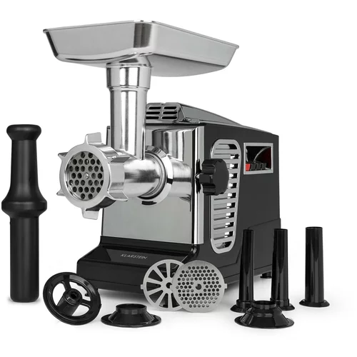 Klarstein Kraftprotz, električna mašina za mljevenje mesa, 700 W, bakreni motor, nehrđajući čelik, crna