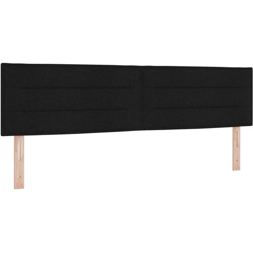 VidaXL Naslon za glavo Zasnova Linij Črna 180 cm Tkanina, (22049908) Slike