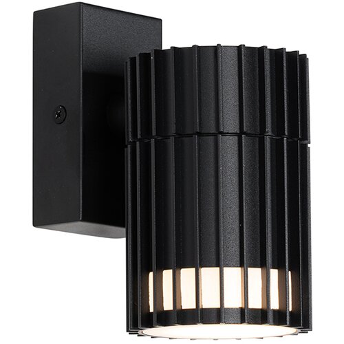 QAZQA Design buiten wandlamp zwart IP44 - Boris Slike